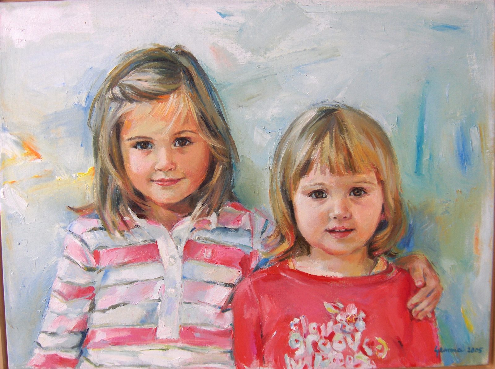 Jonna en Suze — Olieverf